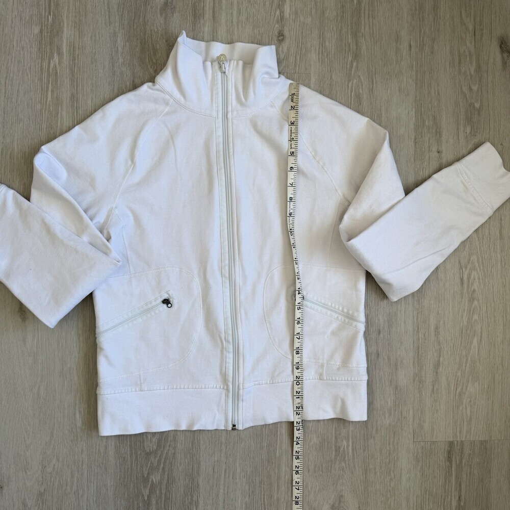 Lululemon Stride Jacket VTG Y2K White Women Size 8 Old School Quality GUC - Picture 6 of 9